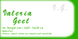 valeria geel business card
